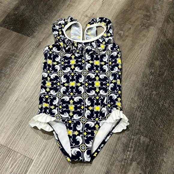 Janie and Jack one piece swimsuit size 5 - Picture 1 of 10
